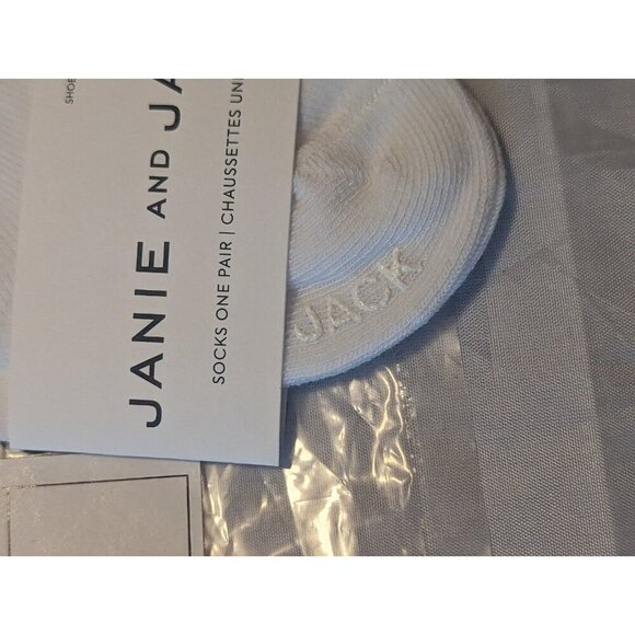 NWT Janie And Jack Flower Socks Girls 0-3 Months White Knit Scalloped Trim (1078 - Picture 4 of 10
